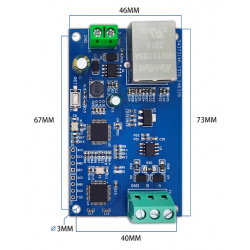 Moduł konwertera szeregowego RS485 na RJ45 Ethernet